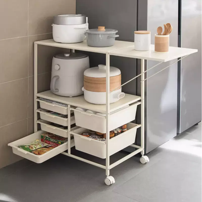 批发餐边柜落地可移动推车茶水柜厨房置物架靠墙简约收纳餐边柜