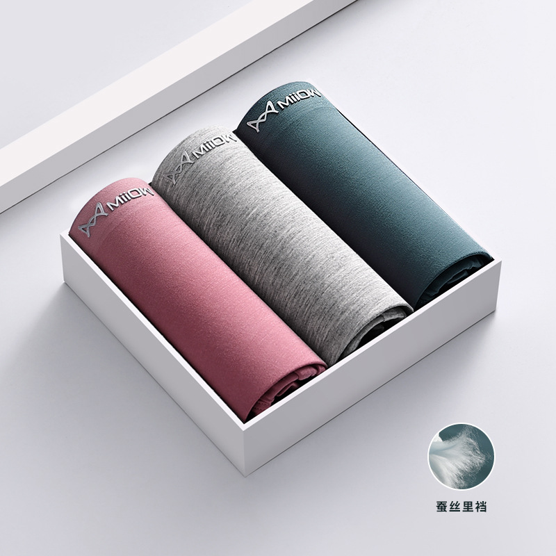 07 시리즈 업그레이드 모델 [실크 크로치] 라이트 플로럴 그레이 + 타로 레드 + 잉크 그린