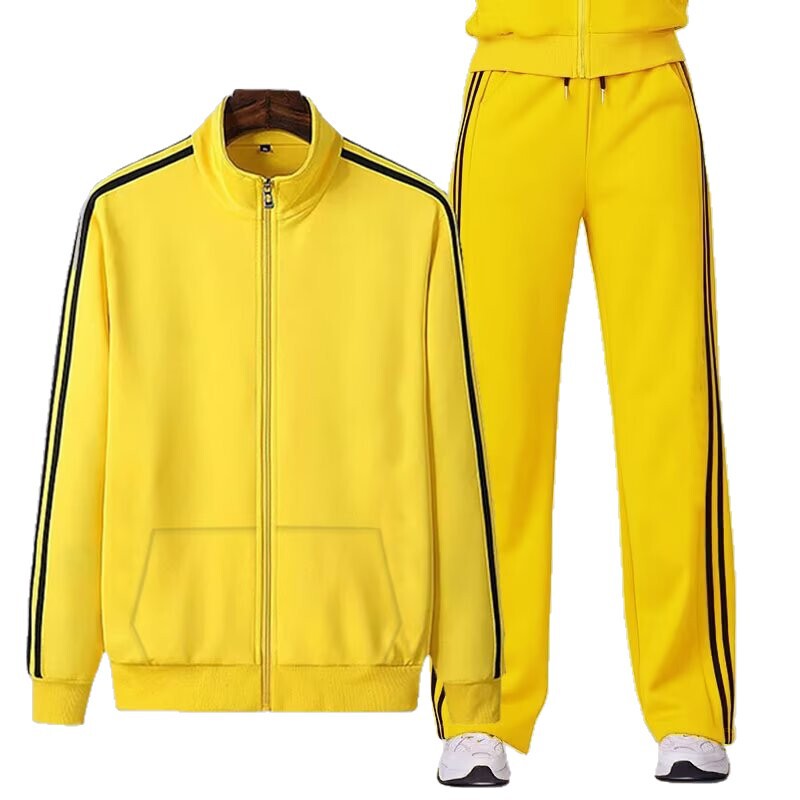 Team Uniforms, Holiday Celebration Sportswear Sets, Custom Printed Logo, Custom-Made Classic Three-Stripe Loose Cardigan with Drawstring Cuffs Team Uniforms, Holiday Celebration Sportswear Sets, Custom Printed Logo, Custom-Made Classic Three-Stripe Loose Cardigan with Drawstring Cuffs