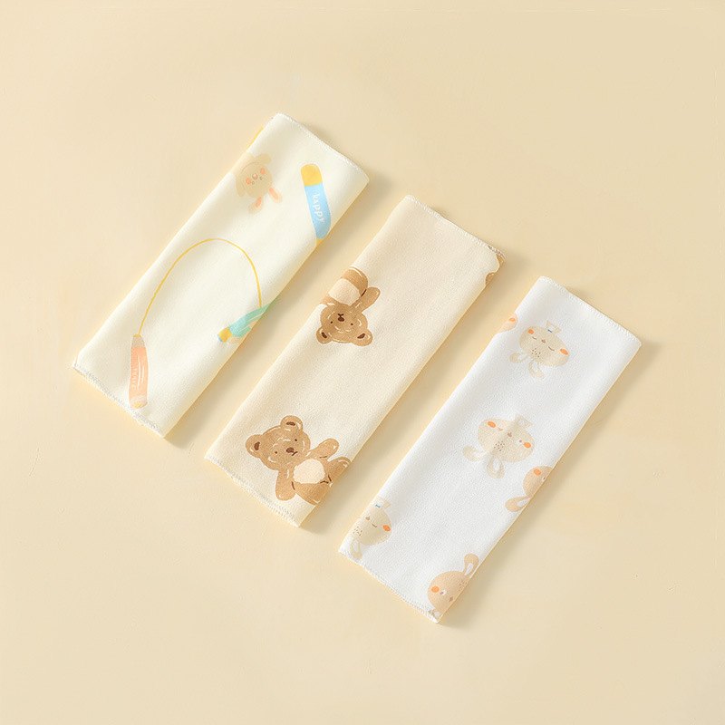 Y2201 Saliva Towel Baby Pure Cotton Handkerchief Baby Face Washcloth Newborn Feeding Towel Mouth Wiping Handkerchief Children