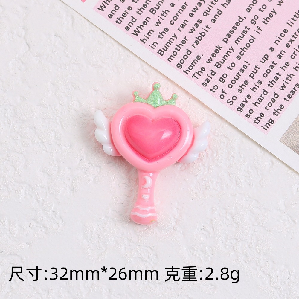 大きいサイズのアンドロメダの棒の漫画のクリームのゴムのdiyの手作りのヘアピンの冷蔵庫は材料の樹脂の部品を貼って卸売りします。