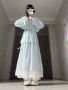 新款显瘦2026蓝色罩衫