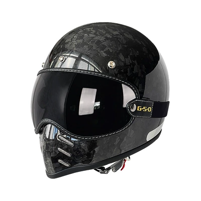 Motosiklet kaskı (dəbilqə) – for Men and Women, Winter and - black-segment-forging-black-tea-mirror-m55-56