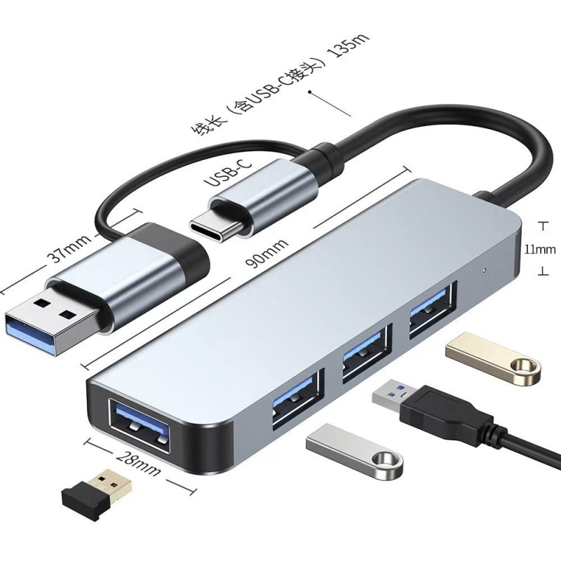 8-in-1 ドッキング ステーション USB3.0 ダブルヘッド ドッキング ステーション タイプ C 7-in-1 ドッキング ステーション 8-in-1 ハブ|undefined