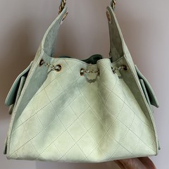 25s鹿皮ココハンドル本革レディースバッグ25cホボ巾着バケツバッグ脇下ヒッピー192231bag