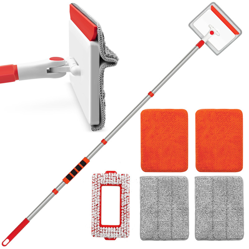 Jehonn Baseboard Flat Mop Cleaning Tool 3-in-1 for Floors, Ceilings, Windows, and Tiles Dust Removal Gadget Jehonn Baseboard Flat Mop Cleaning Tool 3-in-1 for Floors, Ceilings, Windows, and Tiles Dust Removal Gadget