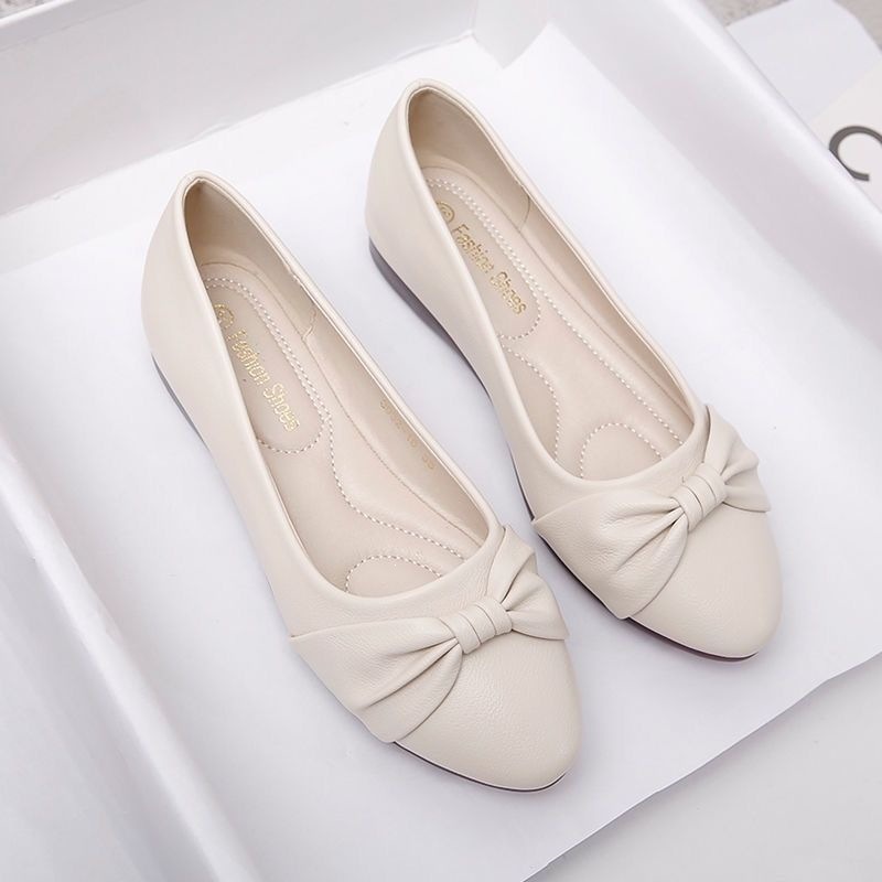 Mocasines Planos para Mujer de PU con Tacón Grueso para Uso Casual image 1