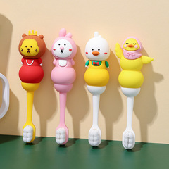 RAOYI Children's Cloud Soft Million Hair Toothbrush 1 Pack for Ages 1-6, Silicone Handle Cartoon Soft Bristle Toothbrush, Factory Wholesale