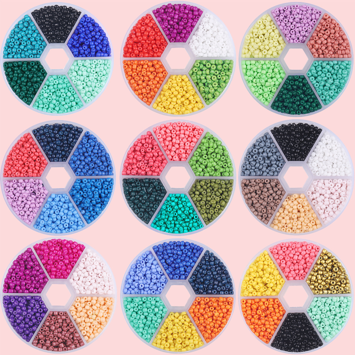 3mm Jewelry Making Size 1 Set 3mm Glass Solid Color DIY Jewelry Accessories Beads