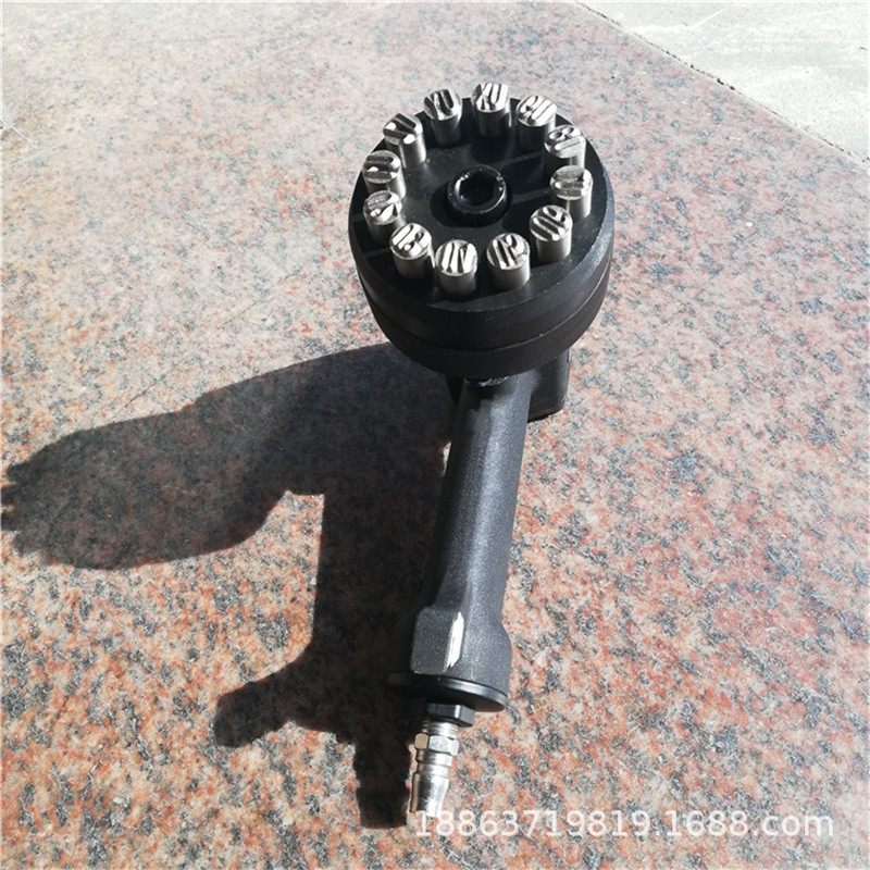 旋转式气动砸号机 LZH-10钢印打码机 手持式气动金属板打号机