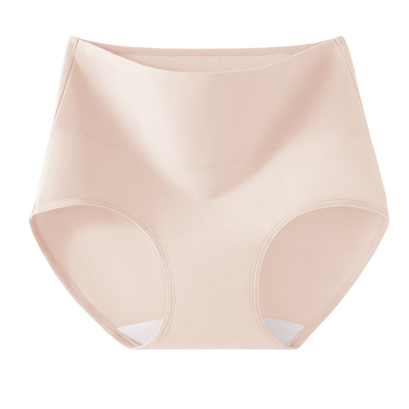 Bragas suaves transpirables de algodón de cintura alta entrepierna antibacteriana entrepierna de algodón entrepierna más larga pantalones de algodón de gran tamaño para mujer