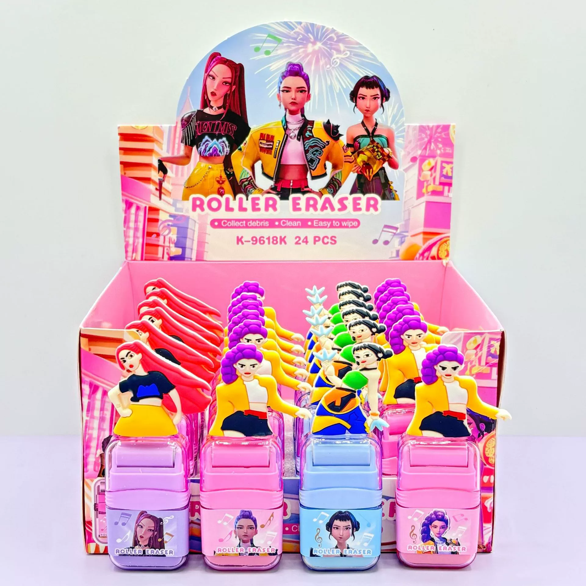 Stationery, set, cartoon ruler for students, new collection