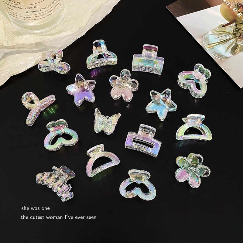 Magic Color Grab Clip small size Hairpin Female Princess Hair Accessories 2024 New Side Bangs Broken Hair Clip Headwear Hairpin
