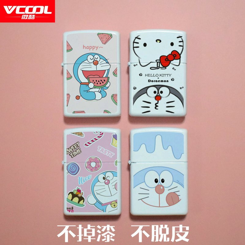 New products on the market Doraemon kerosene lighter robot cat pattern ding dang cat series windproof factory wholesale New products on the market Doraemon kerosene lighter robot cat pattern ding dang cat series windproof factory wholesale