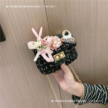配女童链条包小香风兔子斜跨迷你包包儿童包单肩百搭日本代购包邮