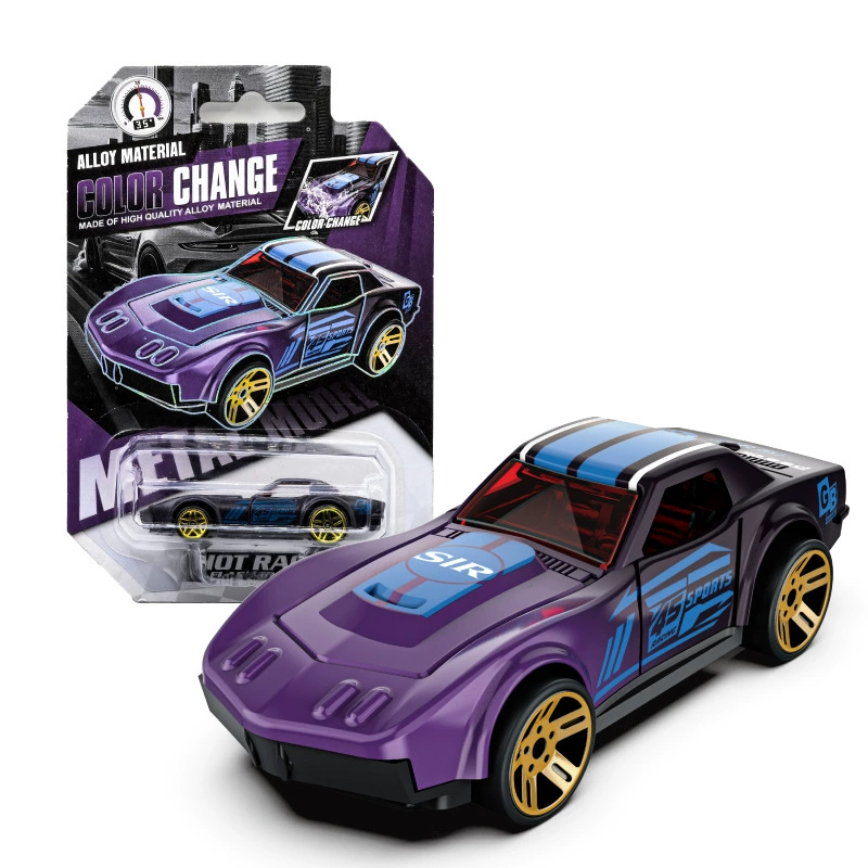 Changyang алюминиевая модель машины 1:64 - гоночная игрушка для мальчиков с термометром, металлический набор