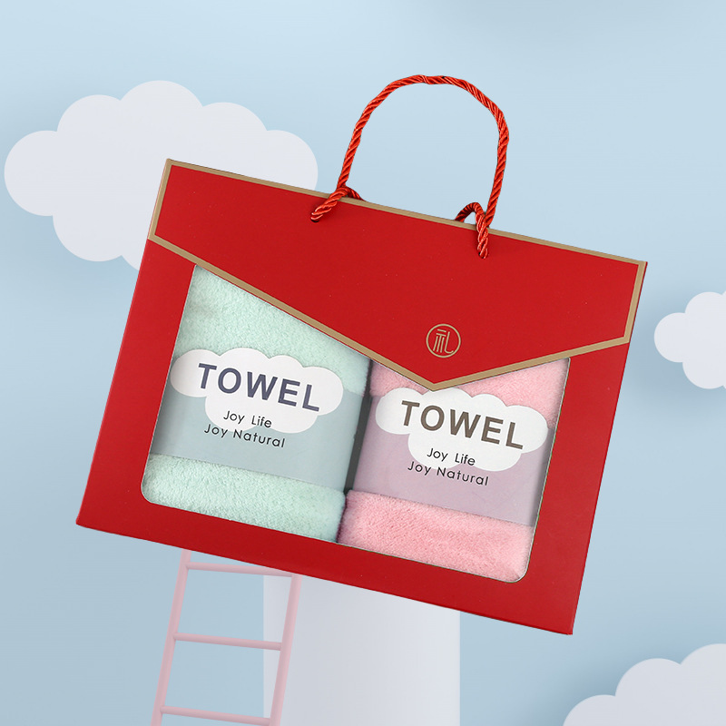 coral towel