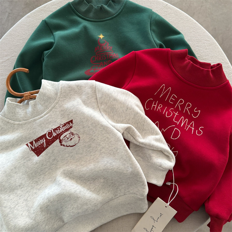 Children's Sweatshirt 2025 Squinting Eyes Winter New Product Boys and Girls Cartoon Printed Sweatshirt Baby Christmas Pullover Trendy Children's Sweatshirt 2025 Squinting Eyes Winter New Product Boys and Girls Cartoon Printed Sweatshirt Baby Christmas Pullover Trendy