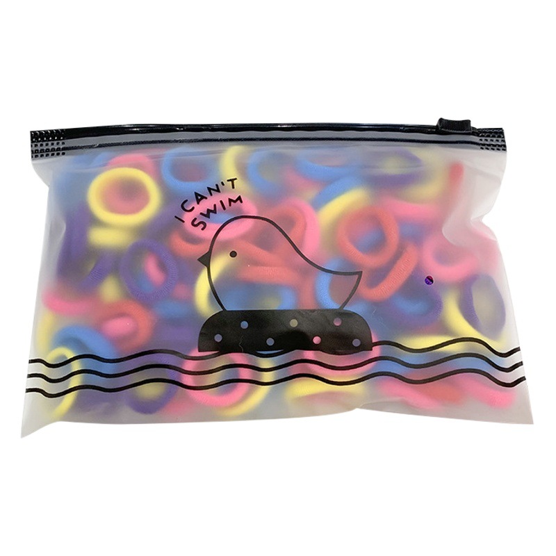 El anillo de la toalla del pelo de la banda del pelo del pulgar no lastima el pelo banda de goma elástica alta accesorios lindos para el cabello cuerda de pelo pequeña para niñas