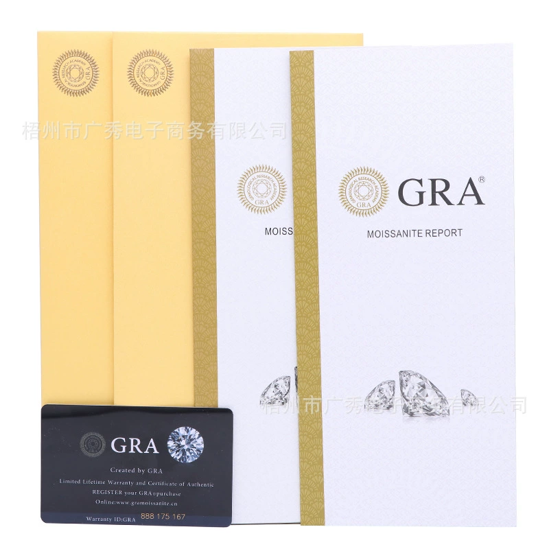 GRA Mosan Diamond Certificate Wholesale Small Certificate Set+Black Card