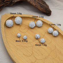 富光树脂高品质钻石球 项链配件挂件 吊坠 耳钉吊坠 配件厂家现货