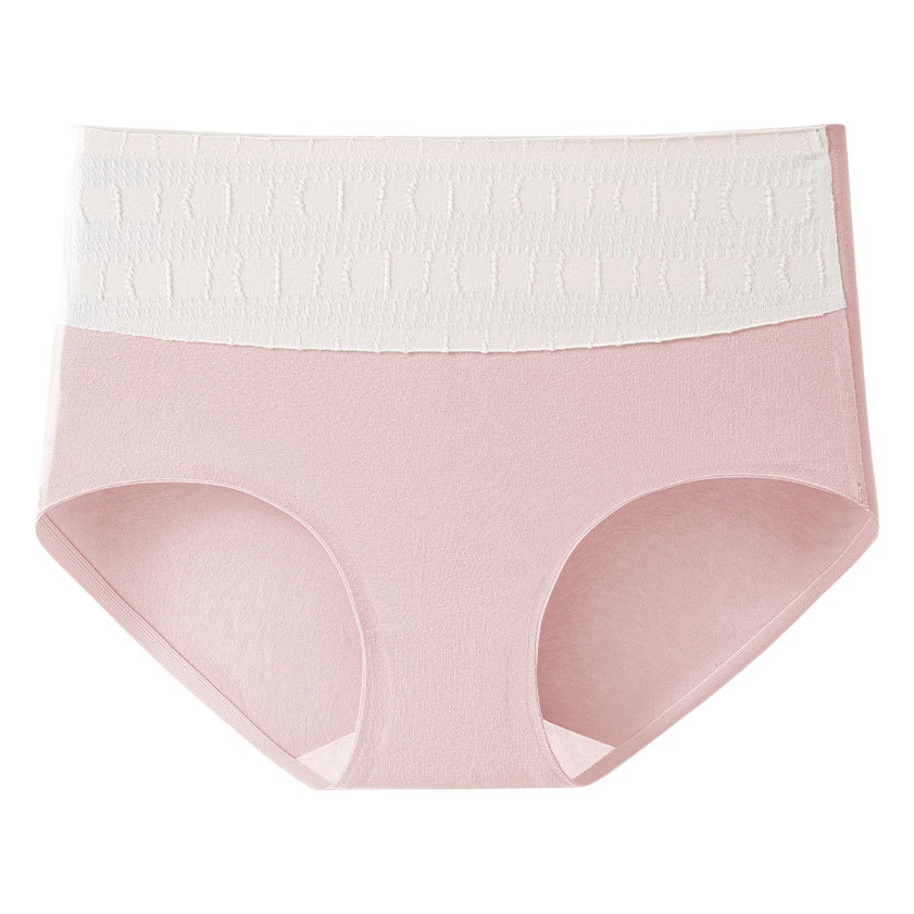 Algodón de las mujeres 7A antibacteriano transpirable inferior entrepierna alta cintura vientre contracción más tamaño triángulo shorts cabeza inconsútil ropa interior la muchacha