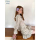 ovinsyang Floral Fried Street Age-reducing Fashion Dress Two-piece Elegant Sweet Summer Dress with a Complete Set