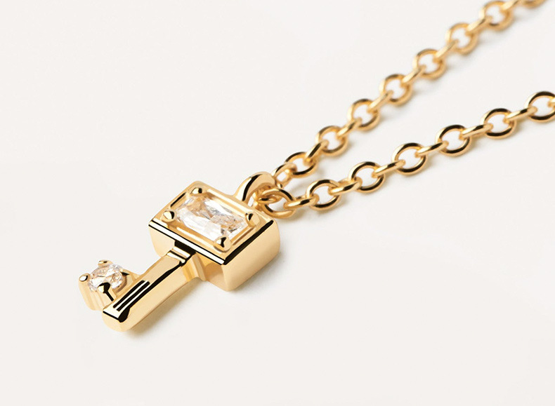 Sterling Silber Einfacher Stil Herzform Schlüssel Sperren Überzug Inlay Zirkon Halskette Mit Anhänger display picture 4