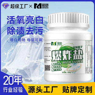 Powerful Stain Removal Salt for Clothes, Household Bleach for White and Colored Clothes, Removes Mold Stains, Removes Yellowing, Active Oxygen Brightening Laundry Bleach Powder