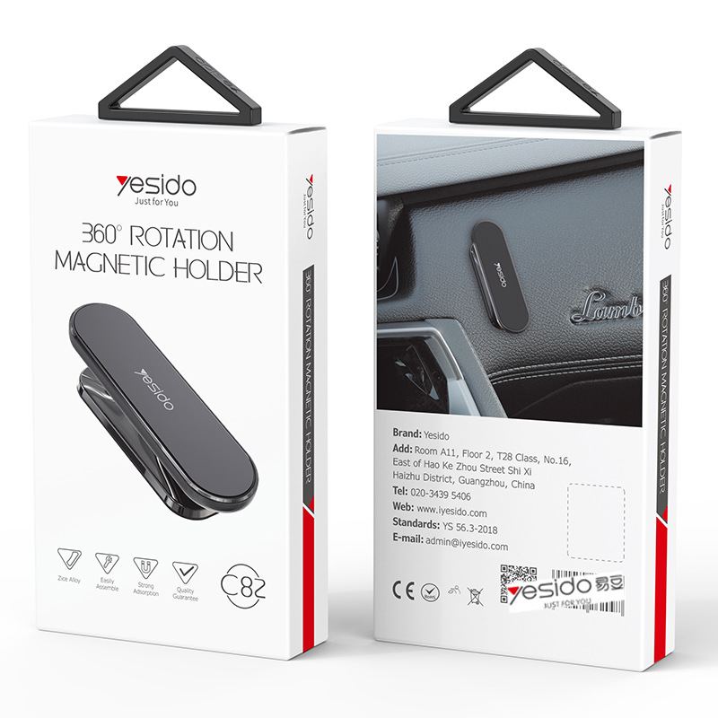 Soporte Magnético de Celular para Auto Aleación Giratorio Antivibración para Auto