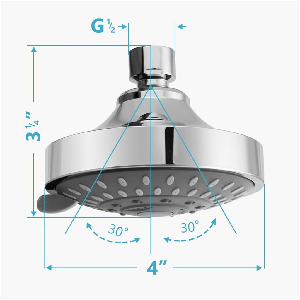 The new multi-functional hand-held shower head can be adjusted into the wall-mounted plastic water distributor and the top nozzle for cross-border e-commerce Item Picture