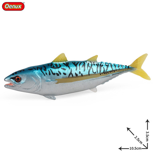 Simulated science and education marine animal model solid bluefin tuna tuna children's cognitive toys plastic ornaments