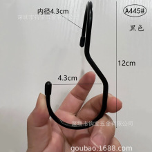 商超展示挂包钩不锈钢S钩悬挂收纳包包钩黑色银色大钩子跨境现货