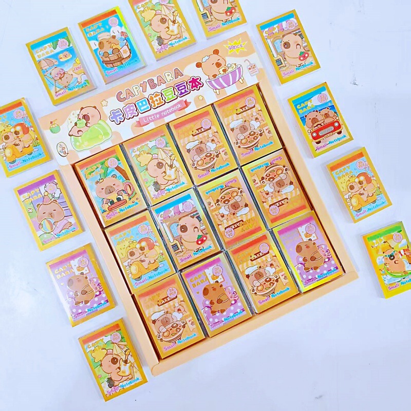 Cartoon 367 Kapibala Doudou Material Book Cute and Good-Looking Little Puffer Fish Mini Book Student Stationery