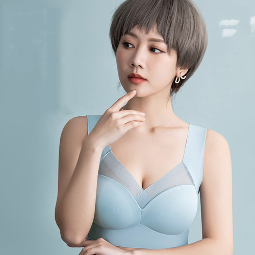 Group purchase live broadcast seamless underwear all-in-one fixed cup seamless underwear female sexy small breast push-up bra without steel rings