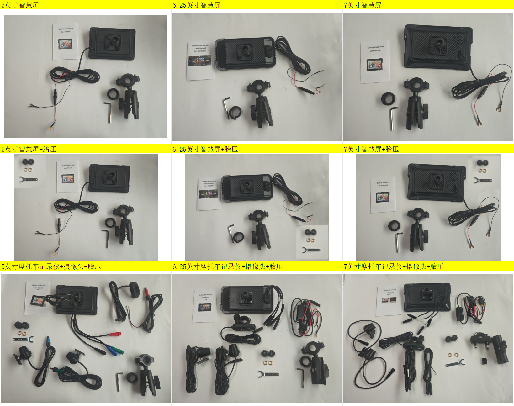 Motorcycle Vehicle-Mounted Recorder, High-Definition Night Vision, Wifi Connectivity, Gps Navigation, Waterproof Riding Camera