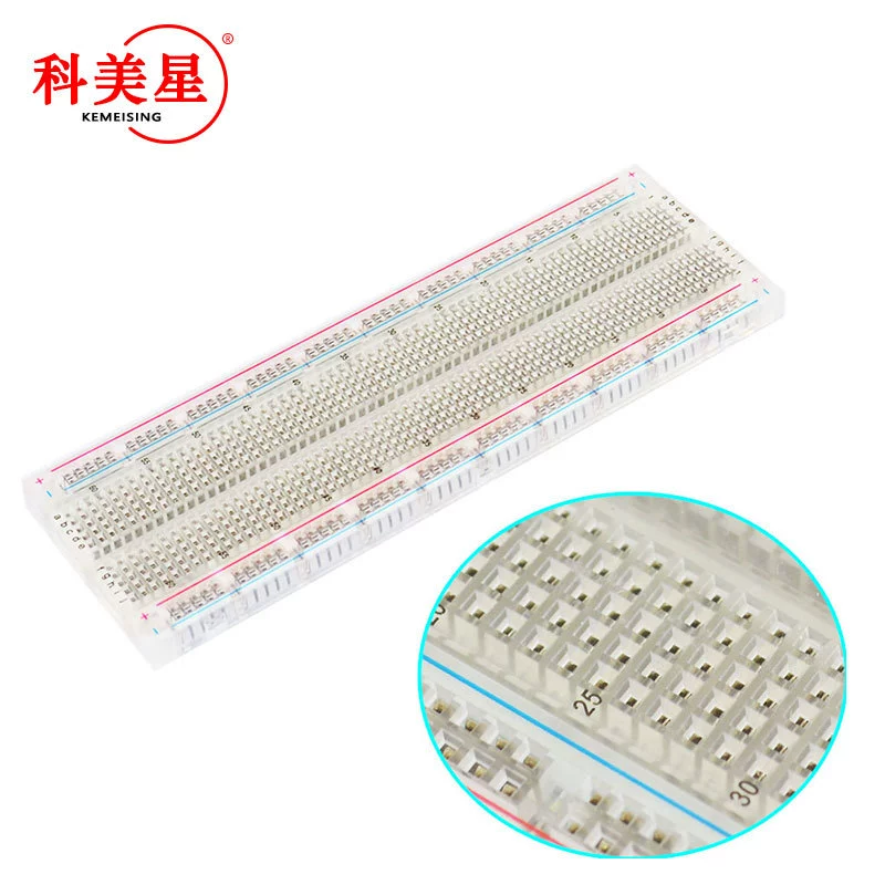 MB102 830 Hole high -quality bread board line board board experiment board universal plate 165x55x10mm