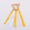 Hair band with animals for correct bite, children's wooden toy, teether