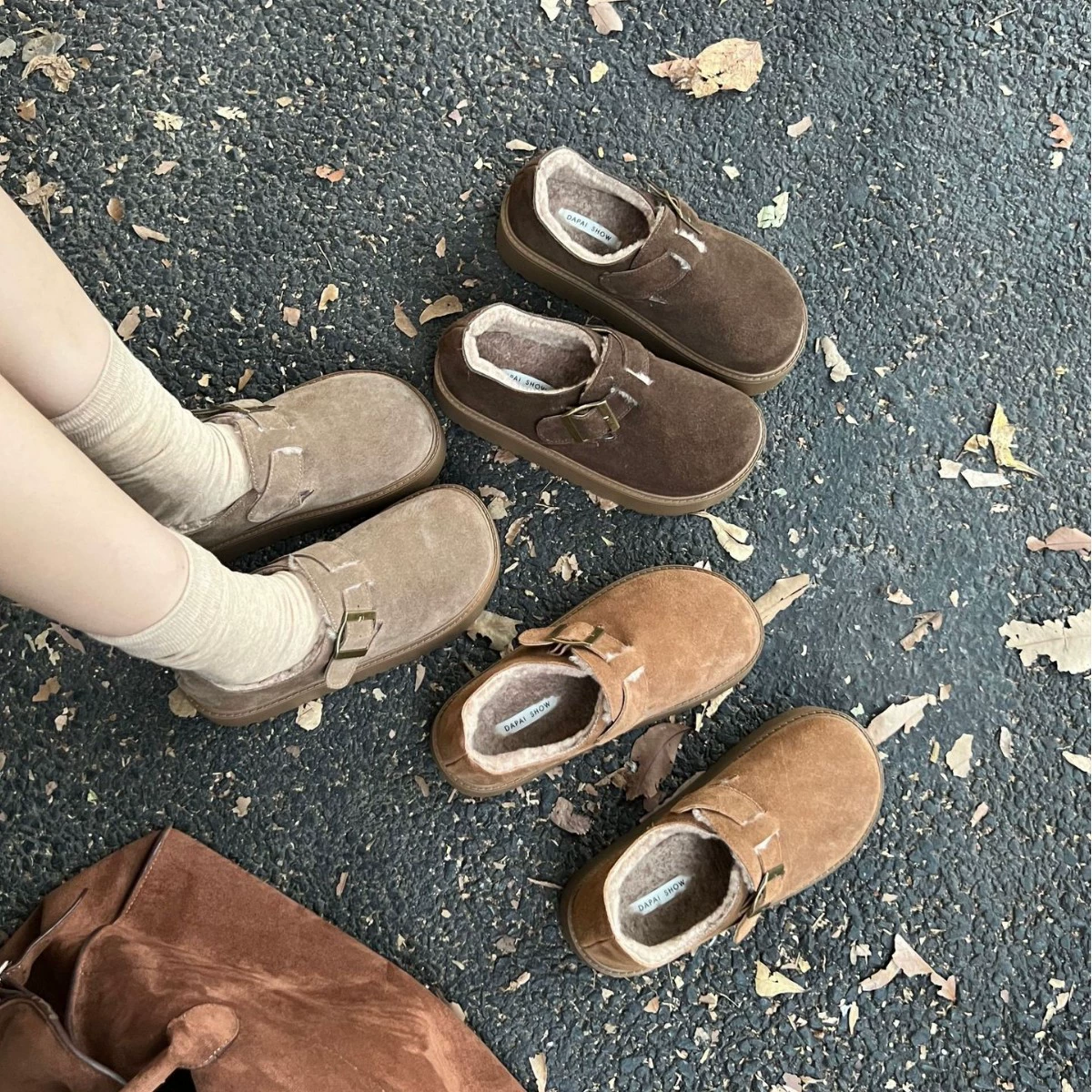 2025 новая зимняя обувь на толстой подошве Birkenstock с бархатом, тёплая обувь с глубоким носком, снеговые сапоги женские Birkenstock Loft, хлопковая обувь для женщин