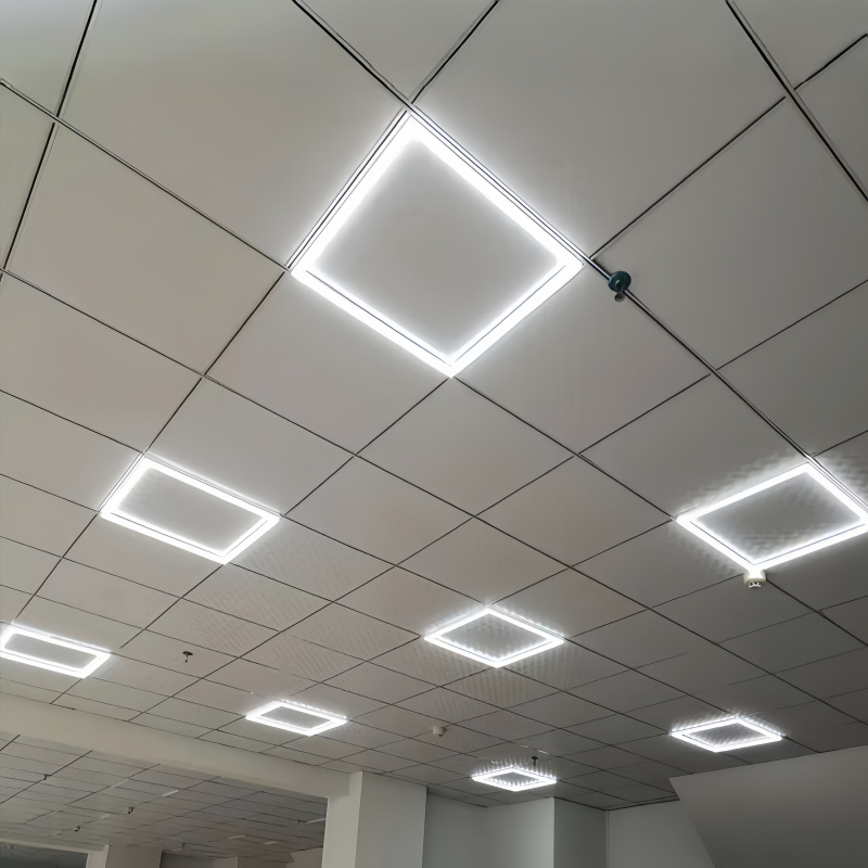 lámpara de panel lámpara de oficina supermercado centro comercial luz de borde luminosa junta lámpara de panel lámpara de panel led lámpara