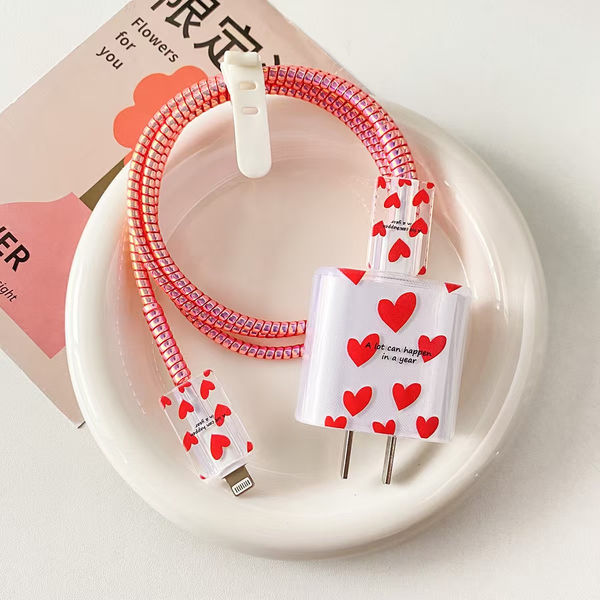 Para Apple 14 línea de datos cubierta protectora iPhone13 cargador cabezal 12promax bobinado estuche para iPad