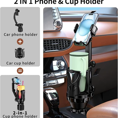 Mobile Phone Holder Water Cup: Car cup holder/beverage holder