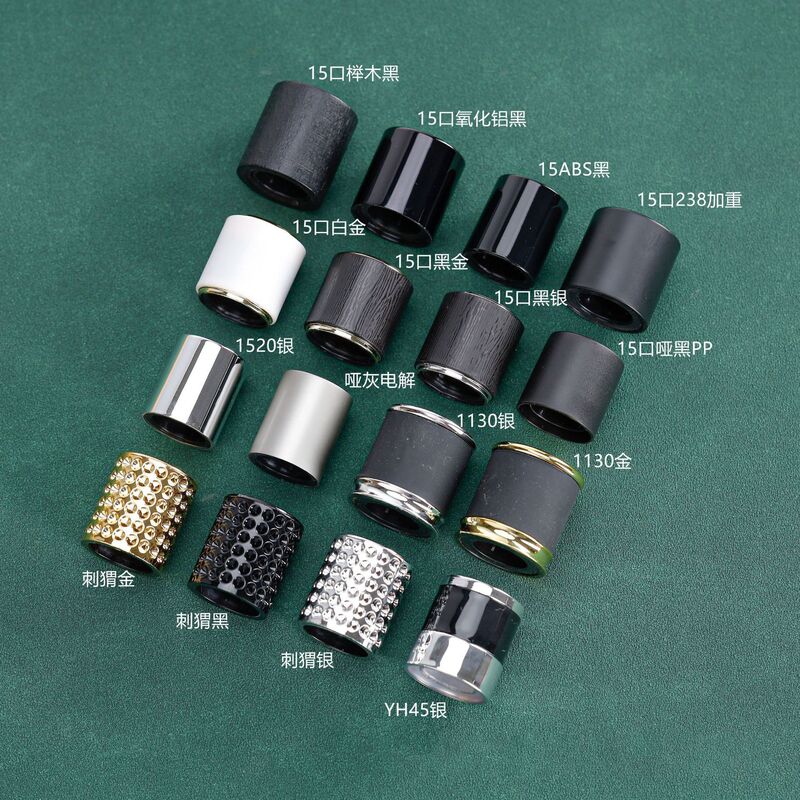 high quality high color value perfume sub-packaging lid ABS bright black lid resin lid perfume bottle lid weighted magnetic suction lid