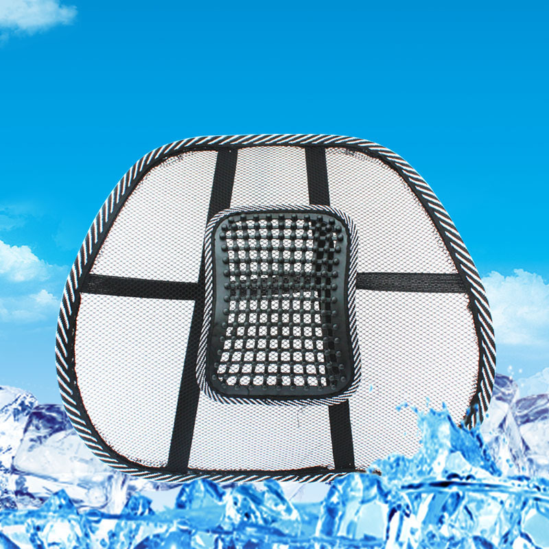 Verano masaje automóvil cintura hielo malla cintura cojín de oficina cojín de respaldo cojín de espalda clavos transpirables almohada de cintura image 3