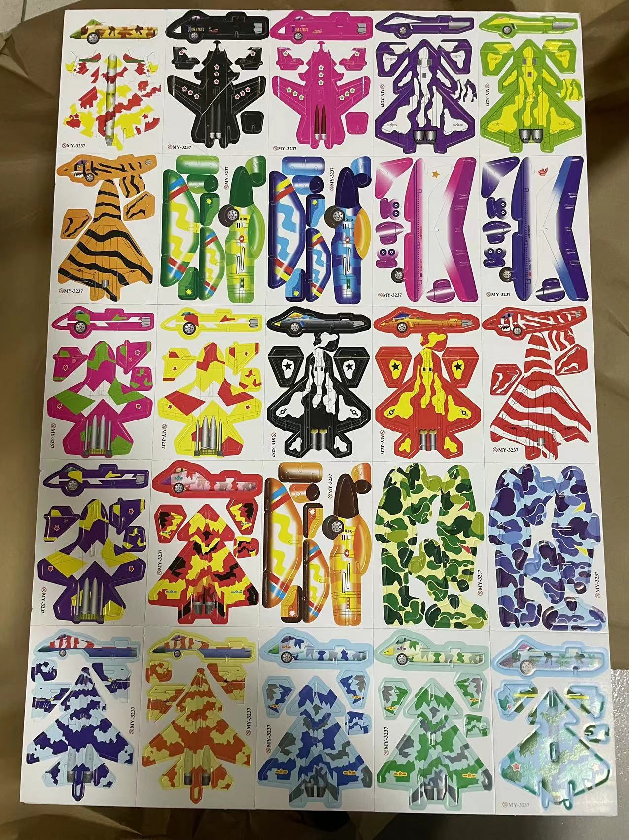 항공기 시리즈 (25 장/가방 내용이 반복되지 않음)