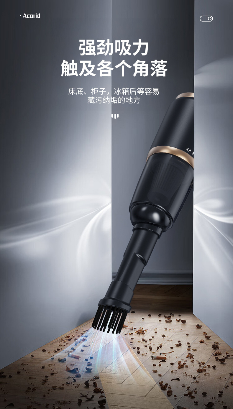 Cross-Border Car-Mounted Wireless Vacuum Cleaner, Multi-Functional Powerful Suction and Blowing Household Vacuum Cleaner, Multi-Purpose High-Power Dust Blower