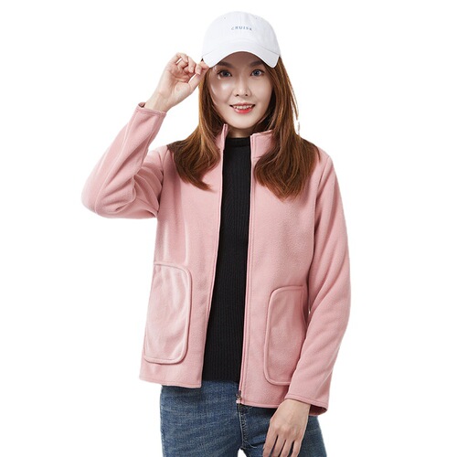 Outdoor couples polar fleece casual jacket women's fleece thickened cardigan sweatshirt double-sided fleece jacket men's fleece jacket