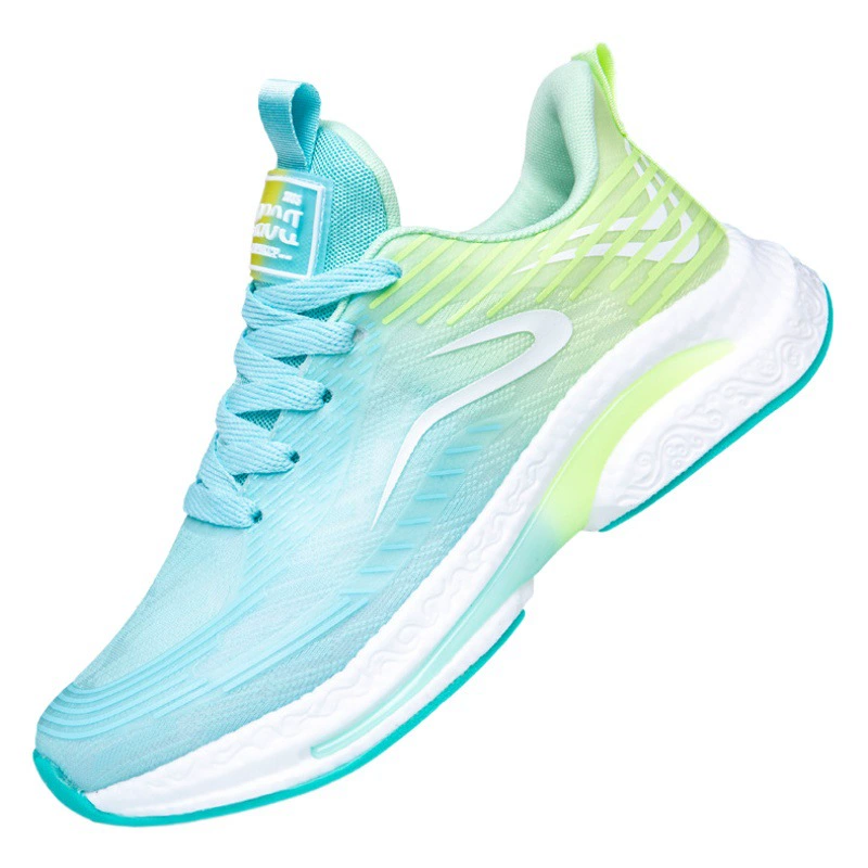 Оптовая продажа женской обуви от производителя: новые ультралегкие спортивные кроссовки из сетчатого материала «ледяной шелк» для молодежи и студентов, идеально подходящие для прыжков на скакалке и бега.