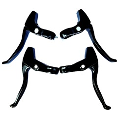Moba Bike Aluminum Brake Lever Super Light Three-Finger OFO Brake Lever Bike Accessories Wholesale