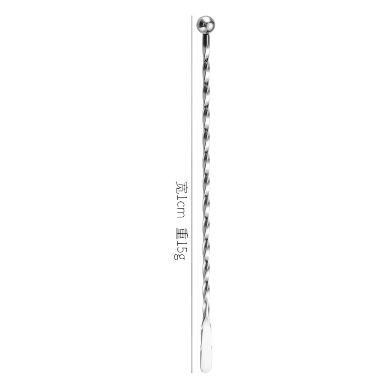 304 stainless steel stirring rod bar milk tea coffee guide rod creative thread stirring rod cocktail shaker